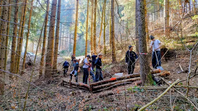 So sieht es aus, wenn die Do-Biker einen neuen Trail bauen (Archivbild). | Foto: Do-Biker