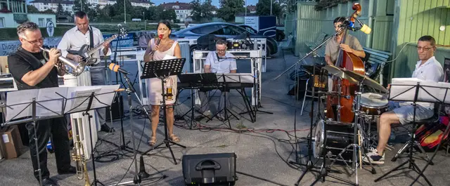 Alexander Wladigeroff, Bozhidar Radenkovic, Patrizia Ferrara, Konstantin Wladigeroff, Navid Djawadi, Vladimir Kostadinovič | Foto: Gerhard Maly