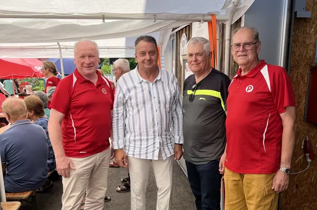 Pensionistenverbands-Landespräsident Norbert Höpoltseder, Landtagsabgeordneter Bürgermeister Anton Froschauer, Pensionistenverbands-Bezirksvorsitzender Leopold Pichlbauer und Ortsvorsitzender Anton Mader. | Foto: Froschauer