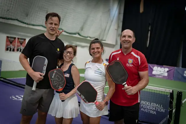 Beim Austrian Open Ende Juni konnten sich internationale Topspielerinnen und Topspieler aus 13 verschiedenen Nationen in Oberpullendorf bemessen.  | Foto: Pickleball Federation Austria
