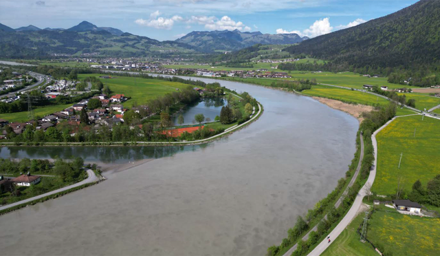 Eine Geh- und Radwegbrücke über den Inn zwischen den Gemeinden Ebbs und Kiefersfelden könnte umgesetzt werden.
 | Foto: BVR