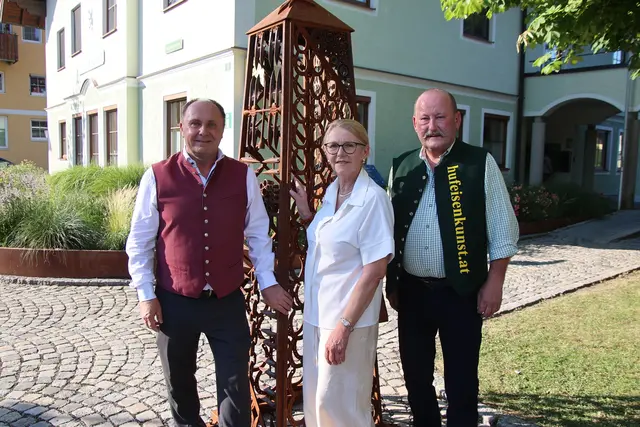 Bürgermeister Johann Stemeseder, Brigitta Pansy-Kunesch, Günther Höllwart.