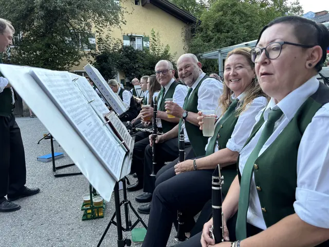 Die Begeisterung der Musizierenden war groß. | Foto: Christian Amtmann