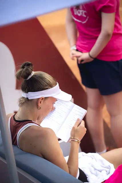 Sinja Kraus vor dem Semifinale. | Foto: Andreas Vigl