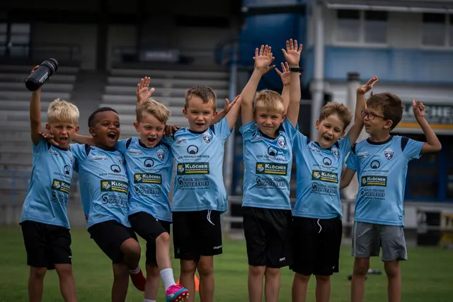 Die Freude am gemeinsamen Sport stand im Mittelpunkt. | Foto: SV Oberwart/RHORNMEDIA-Raphael Horn