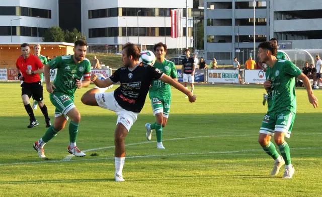 Mit diesem Ferserl sorgte Leo Vielgut für die ideale 1:0 Vorlage - Nermin Bajraktarevic vollendete. | Foto: Peter Seper