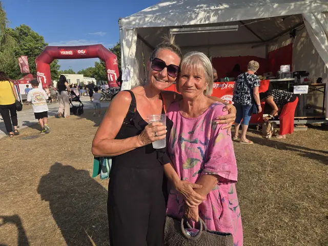 Anita und Frederike nutzten das schöne Wetter für einen Besuch beim Splash Hard. | Foto: Julia Steyrer