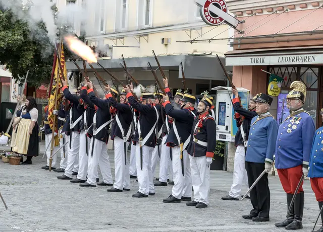 Abordnung der Regauer Bürgergarde