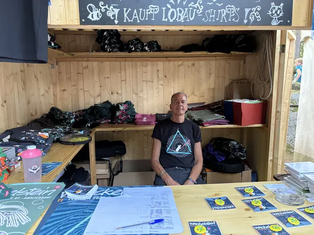 Der Merchandisingstand wurde regelrecht gestürmt. | Foto: Daniel Schmidt