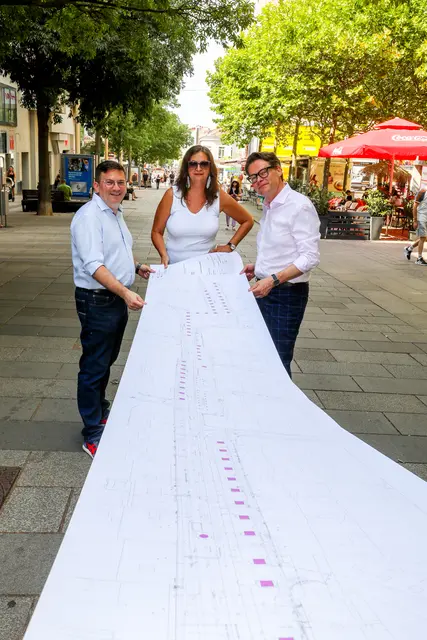 Bezirksvorsteher Wilfried Zankl, Planungsstadträtin Ulli Sima und Klimastadtrat Jürgen Czernohorszky | Foto: Stadt Wien/Christian Fürthner