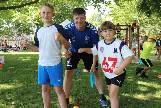 Nino Schachenhofer vom Judoverein Jennersdorf mit Nico und Ben-Luca. | Foto: Sportunion