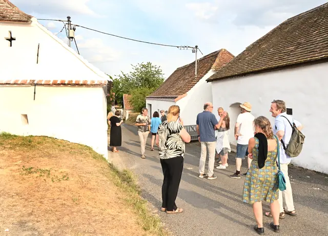 Unter dem Motto „Lies uns weiter“ wurde die Öhlbergkellergasse in Pillersdorf zur Bühne für Literatur und Musik. | Foto: Herbert Schleich