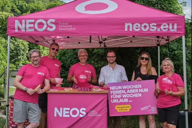 NEOS-Team St. Andrä-Wördern zusammen mit Landtagsabgeordneten Christoph Müller (dritter von rechts) | Foto: NEOS