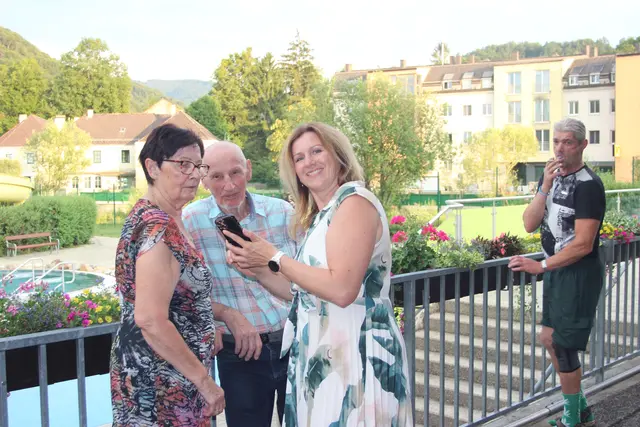 Martina Schweller mit Gästen