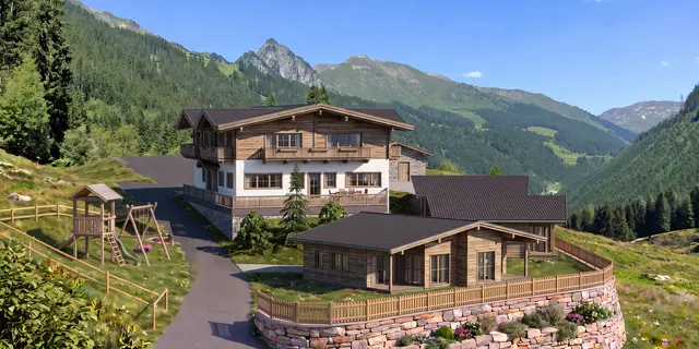 So wird das neue Projekt am Gattererberg aussehen. Die Almluft wird komplett neu errichtet.  | Foto: Holzbau Schweinberger