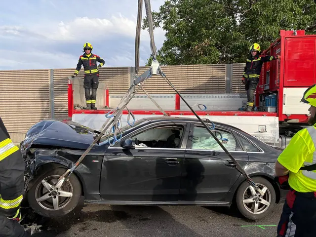 Unfall im Stadtgebiet von Ternitz. | Foto: Feuerwehr Ternitz-Pottschach