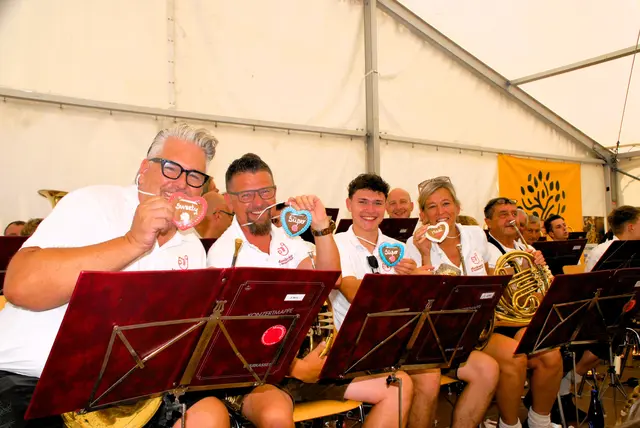 Der Musikverein  St Margarethen an der Raab sorgte für zünftige Stimmung im Festzelt.