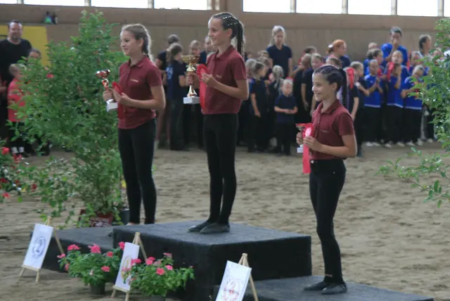 Das gesamte Podium in denselben Farben | Foto: Gerhard Langmann
