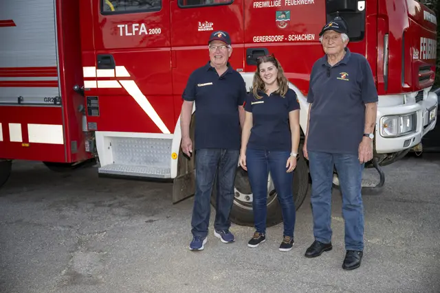Rudolf, Kommandantin Tanja, Johann | Foto: (c) Karl Pils, BFKDO LL