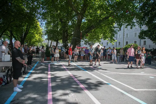 Über einen gelungene Bilanz darf sich die temporäre Stadtoase am Rot-Kreuz-Parkplatz in der Innenstadt freuen.  | Foto: Stadt Salzburg/Anna Pirato