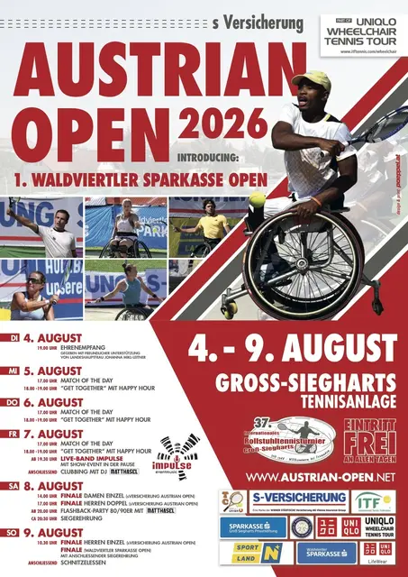 Programm 2026 | Foto: s Versicherung Austrian Open