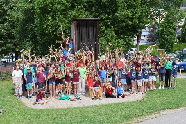 Der Musiknachwuchs des Bezirks traf sich heuer in Bad Leonfelden. | Foto: Veronika Mair