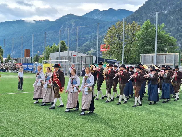 Die BMK Reith i. A. bei der Marschmusikbewertung. | Foto: Musikbund Rattenberg-Mair