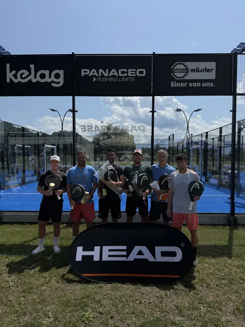 v.l.: Willenshofer, Suppan, Sotiriu, Bierent, Brus und Felber | Foto: Austrian Padel Union