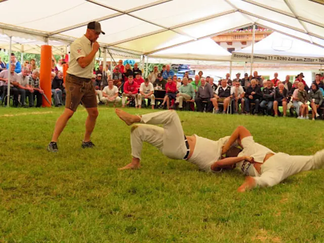 Einige harte Kämpfe wurden durchgeführt. | Foto: Salzburger Rangglerverband.