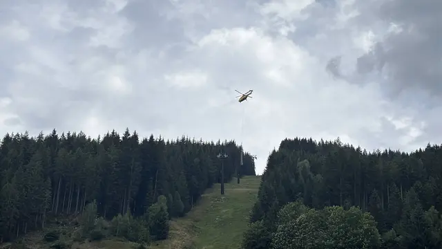 Ein routinierter und präziser Anflug des Heli. | Foto: meinbezirk