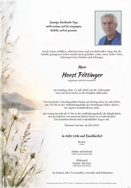 Horst Pöttinger | Foto: Bestatter