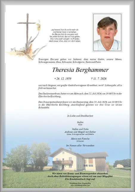 Theresia Berghammer | Foto: Bestatter