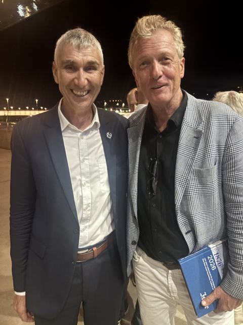 Ister-Präsident Alex Weigl mit dem zweifachen Olympia-Teilnehmer Thomas Linemayr (re.)
 | Foto: Ister/Rechberger