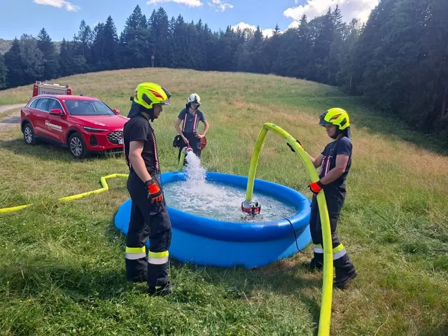 Die Wasserversorgung war eine große Herausforderung bei der Übung.