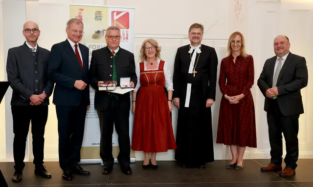 Herbert Kefer aus Bad Goisern wurde für seine Verdienste geehrt. | Foto: Franz Etzenberger