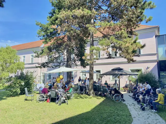 Garten und Gebäude