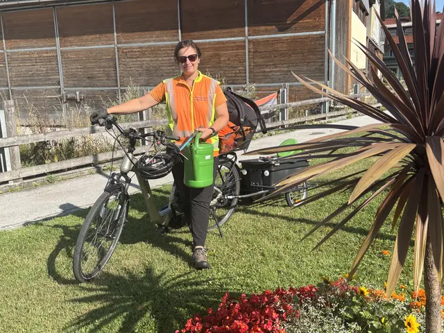 Mit dem beladenen E-Bike täglich in der Stadt unterwegs. | Foto: Christian Amtmann