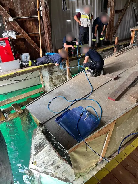 Die Feuerwehr Millstatt und die Wasserrettung Döbriach bargen das historische Boot. | Foto: ÖWR Döbriach