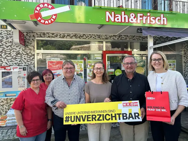 Besuch der Wirtschaftskammer: Cornelia Buch, Michaela Wolf, Johannes Lang, Bürgermeisterin Monika Pock, Josef Kropf, Katharina Bagdy (v.l.). | Foto: WK Regionalstelle Jennersdorf