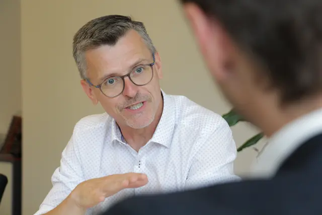 Joachim Aigner ist 2021 Landessprecher der MFG in Oberösterreich.  | Foto: MeinBezirk OÖ/Till