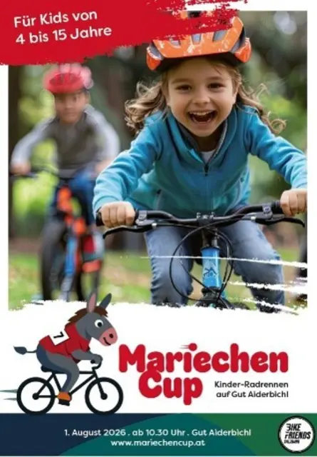 Der Mariechen-Cup findet am 1. August 2026 auf Gut Aiderbichl in Henndorf statt. | Foto: Bikefriends