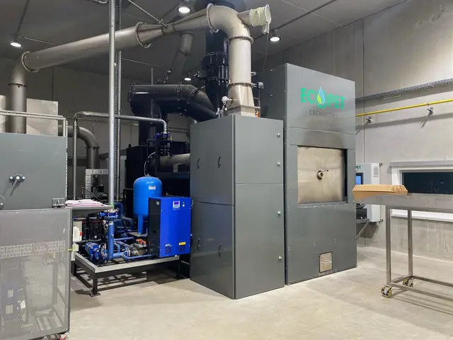 Die neue Ofenanlage des WTK kostete rund eine Millionen Euro.  | Foto: Wiener Tierkrematorium