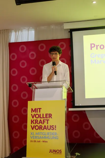 Gregor Czepl aus Micheldorf. | Foto: JUNOS Schüler:innen