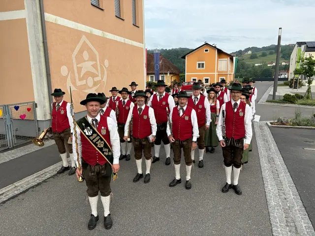 Der Musikverein Lang zelebriert das Vereinsleben – hier wurde der „Tag der Blasmusik“ gemeinsam gefeiert. 