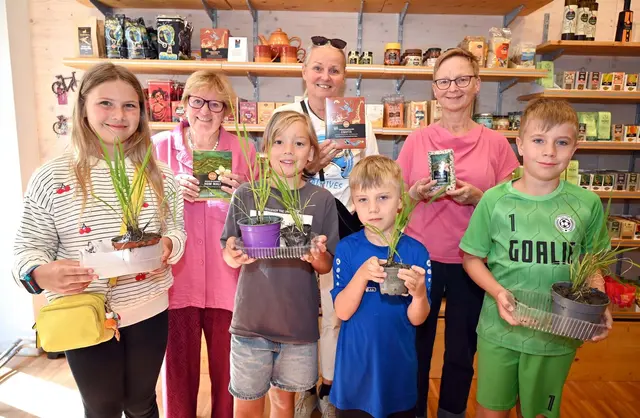 Im Weltladen Horn drehte sich beim Ferienspiel alles um ein kleines Korn mit großer Bedeutung: den Reis. | Foto: Hohenegger