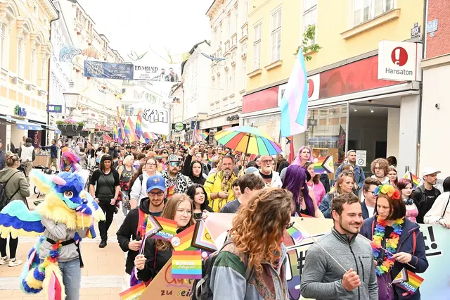 So bunt wird es in der St. Pöltner Innenstadt werden.  | Foto: St.Pride