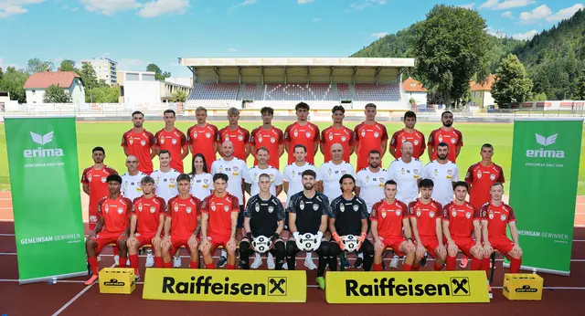 Mit diesem Team geht die Kapfenberger Sportvereinigung 1919 in die Saison 2026/27. | Foto: GEPA pictures