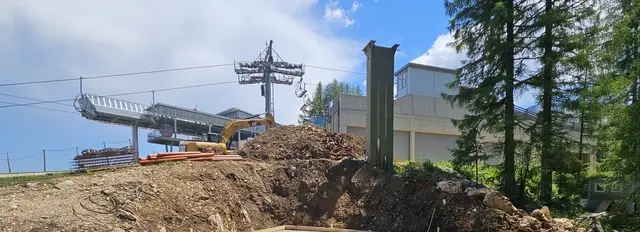 Die Kameradschaft der Kärntner Bergwacht – Einsatzstelle Bleiburg plant, die alte Liftsäule zu einem Kletterturm umzufunktionieren. Es ist bereits ein Folgeprojekt ihres aktuellen Bauprojekts. | Foto: Moser
