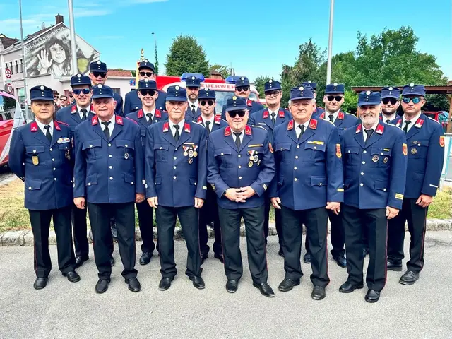 Die FF St. Andrä im Lavanttal feiert 40 Jahre Partnerschaft mit der FF St. Andrä-Wördern. | Foto: Privat
