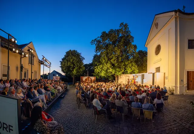 Panoramafoto mit Publikum